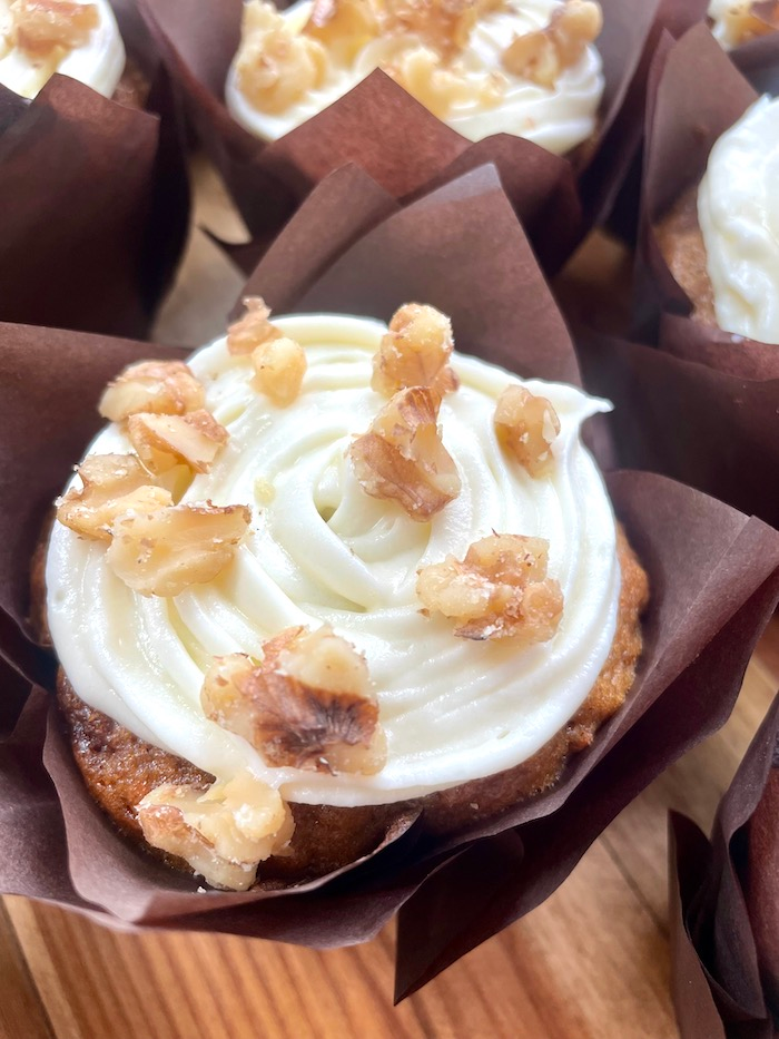 Fluffy Carrot Cake Muffins
